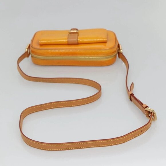 LOUIS VUITTON Monogram Vernis Christy MM Shoulder Bag Jaune - Picture 6 of 16